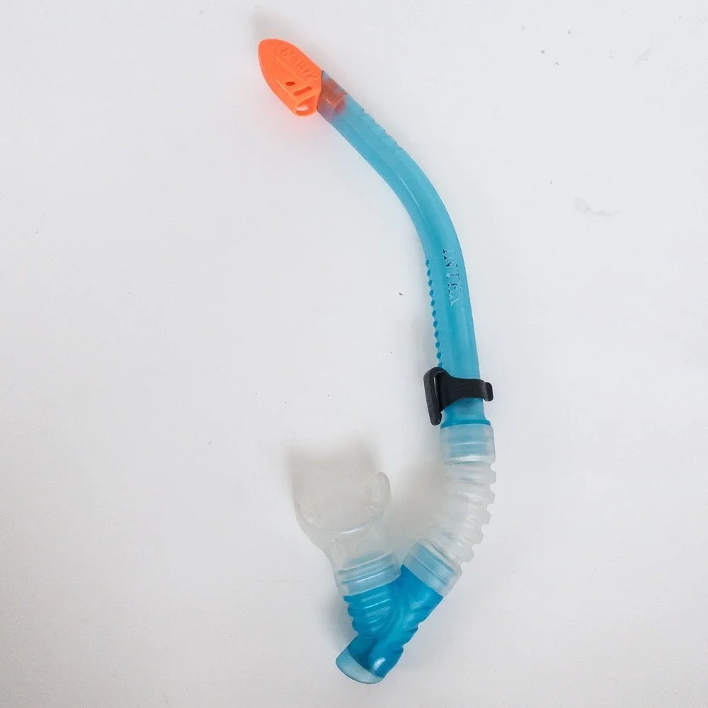 Intex Snorkel Mask Set Unisex OS Blue Polycarbonate Lens Silicone Water Sports